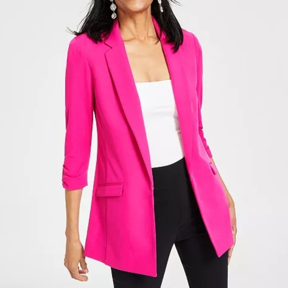 INC Women's Hot Pink Blazer